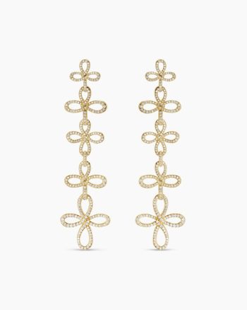 Wisteria® Statement Earrings|18K Yellow Gold with Diamonds, 90mm