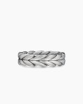 Chevron Band Ring|Sterling Silver, 6mm