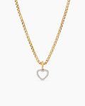Heart Amulet|18K Yellow Gold with Diamonds, 11mm