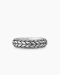 Chevron Beveled Band Ring|Sterling Silver, 6mm