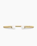 Solari Cablespira® Bracelet|18K Yellow Gold with Pearls and Diamonds, 2.3mm