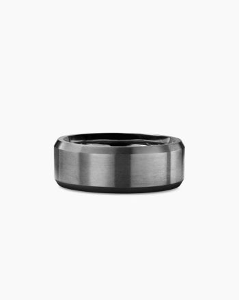Streamline® Beveled Band Ring|Grey Titanium, 8.5mm