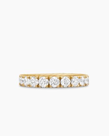 DY Eden Band Ring|18K Yellow Gold with Diamonds, 3.6mm