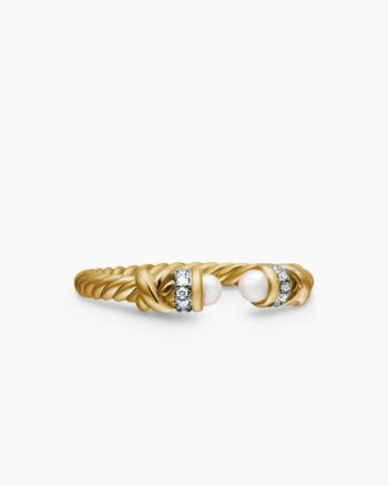 Petite Helena Ring|18K Yellow Gold with Pearls and Diamonds, 2.5mm
