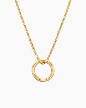 Smooth Amulet Holder|18K Yellow Gold, 12.3mm