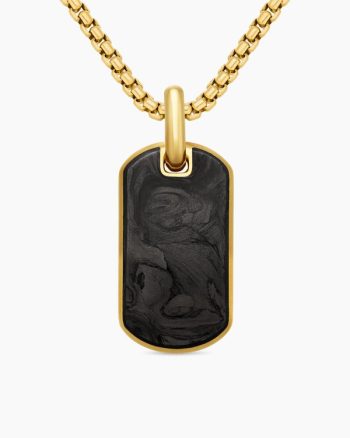 Streamline® Tag|18K Yellow Gold with Forged Carbon, 27mm