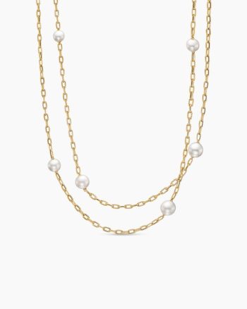 DY Madison® Pearl Necklace|18K Yellow Gold with Pearls, 6.2mm