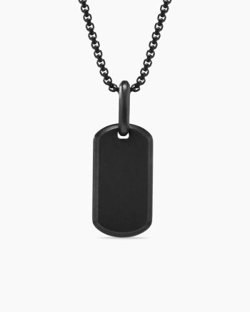 Chevron Tag|Black Titanium, 21mm