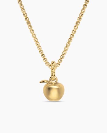 Petite Apple Amulet|18K Yellow Gold, 10.1mm