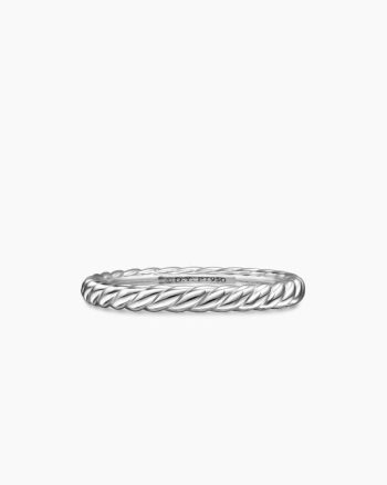 DY Cable Band Ring|Platinum, 2.45mm