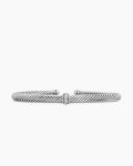 Classic Cable Station Bracelet|Sterling Silver with Diamonds, 4mm