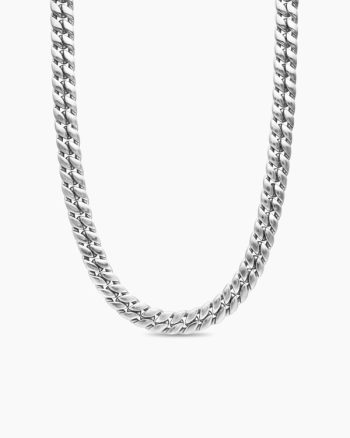 Curb Chain Necklace|Platinum, 11.5mm