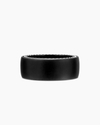 Streamline® Band Ring|Black Titanium, 9mm