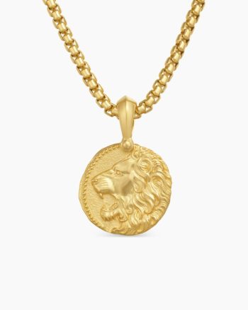 Leo Amulet|18K Yellow Gold, 17mm