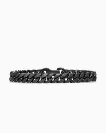 Curb Chain Bracelet|Black Titanium, 8mm