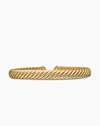 Modern Oval Cablespira® Bracelet|18K Yellow Gold, 7mm
