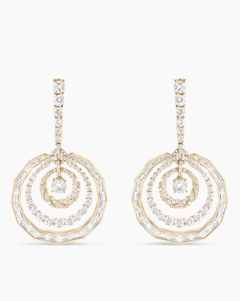 Stax Dangle Earrings|Yellow Gold with Diamonds