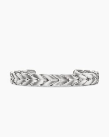 Chevron Cuff Bracelet|Sterling Silver, 9mm