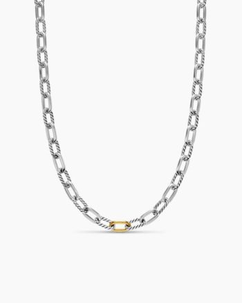 DY Madison® Chain Necklace|Sterling Silver with 18K Yellow Gold, 8.5mm