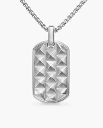 Pyramid Tag|Sterling Silver, 35mm