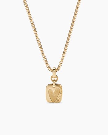 SY Heart Amulet|18K Yellow Gold, 15mm