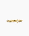 Petite Modern Renaissance® Stack Ring|18K Yellow Gold with Diamond, 4.9mm