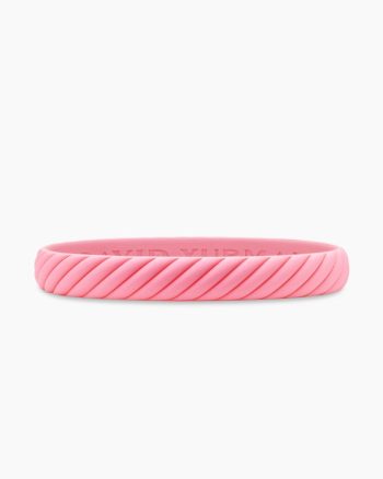 Cable Bracelet|Pink Rubber, 10mm
