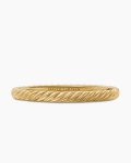 Sculpted Cable Bangle Bracelet|18K Yellow Gold, 6.2mm
