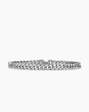 Curb Chain Bracelet|Platinum, 6mm