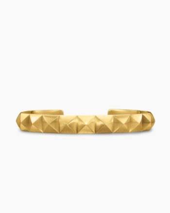 Pyramid Cuff Bracelet|18K Yellow Gold, 9.3mm