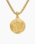 Libra Amulet|18K Yellow Gold with Diamonds, 19mm