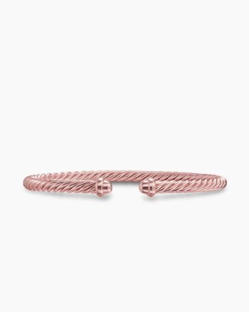 Classic Cable Bracelet|Baby Pink Aluminum, 4mm