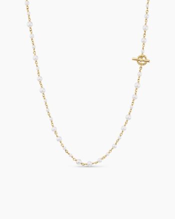 Pearl Classics Toggle Chain Necklace|18K Yellow Gold, 4.5mm