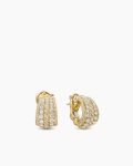 Floating Diamonds Shrimp Earrings|Yellow Gold