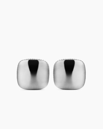 Streamline® Cushion Cufflinks|Sterling Silver, 17mm