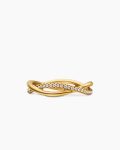 DY Infinity Band Ring|18K Yellow Gold with Diamonds, 4.18mm