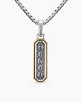 Honor Amulet|Sterling Silver with 14K Yellow Gold, 27mm