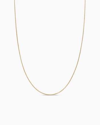 Box Chain Necklace|18K Yellow Gold, 1.25mm