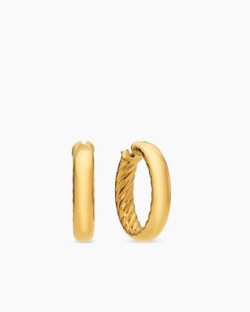 DY Mercer® Hoop Earrings|18K Yellow Gold, 25.4mm