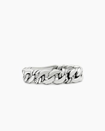 Belmont® Curb Link Band Ring|Sterling Silver, 5mm