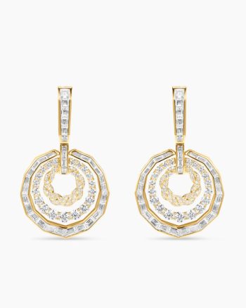 Stax Drop Earrings|Yellow Gold with Diamonds