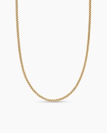 Box Chain Necklace|18k Yellow Gold, 2.7mm