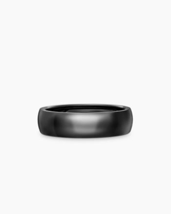 DY Classic Band Ring|Black Titanium, 6mm