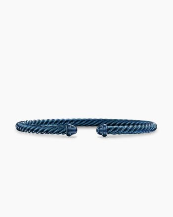 Classic Cable Bracelet|Navy Aluminum, 4mm