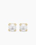 Pearl Classics Stud Earrings|18K Yellow Gold and Diamonds, 6.6mm