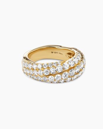 Floating Diamonds Ring|Yellow Gold