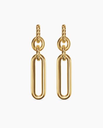 Lexington Double Link Drop Earrings|18K Yellow Gold, 53mm