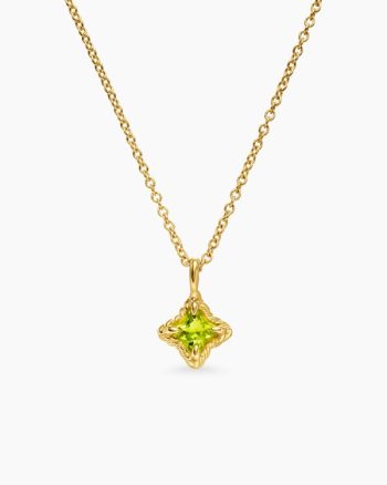 Cable Collectibles® Teen Quad Necklace|18K Yellow Gold with Peridot