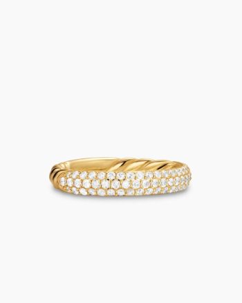DY Mercer® Pavé Band Ring|18K Yellow Gold with Diamonds, 3.7mm
