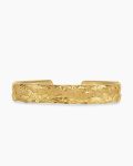 Waves Cuff Bracelet|18K Yellow Gold, 12mm